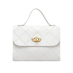 Stripe Small Square Printing Shoulder Bag