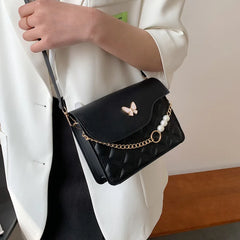 Rhombus Solid Handbag Retro Messenger Bag Casual Shoulder Small Square Bag