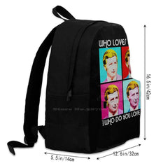 Richard Dawson Family Feud Vintage Backpack - School Laptop Travel Bag