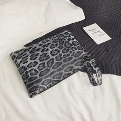 Leopard Crossbody Bag with Carbon Fiber Wallet