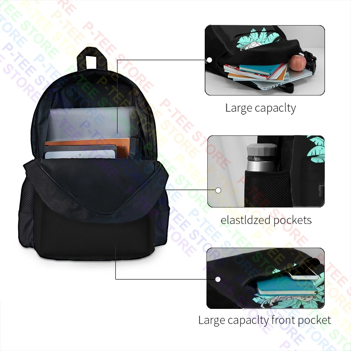 Cat Dip Boys Cat In Tree Backpack Shoe Bag Outdoor Running