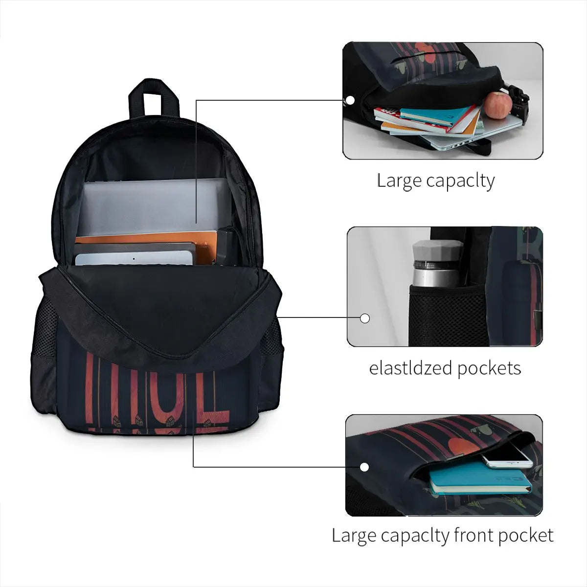 Waterproof Men's Backpack with Laptop Compartment