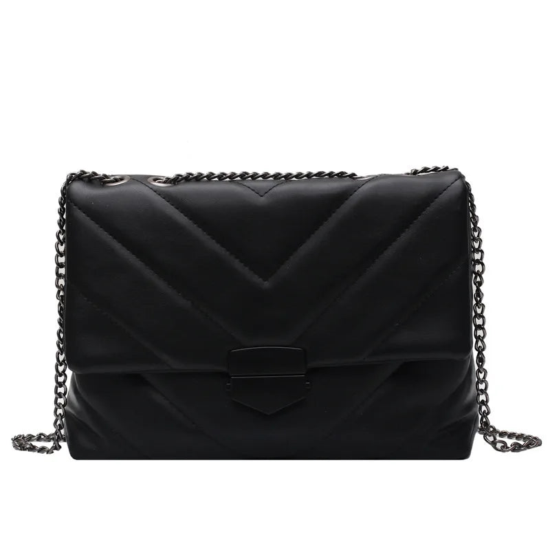Rivet Chain Crossbody Bag for Women Small Shoulder Handbag