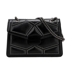 Rivet Chain Crossbody Bag for Women Shoulder Bag Lady Small Handbag