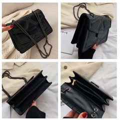 Rivet Chain Small Crossbody Bag Women Shoulder Messenger Handbag