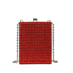 Rivet Women's Small Shoulder Bag Box Handbag Evening Crossbody Bag
