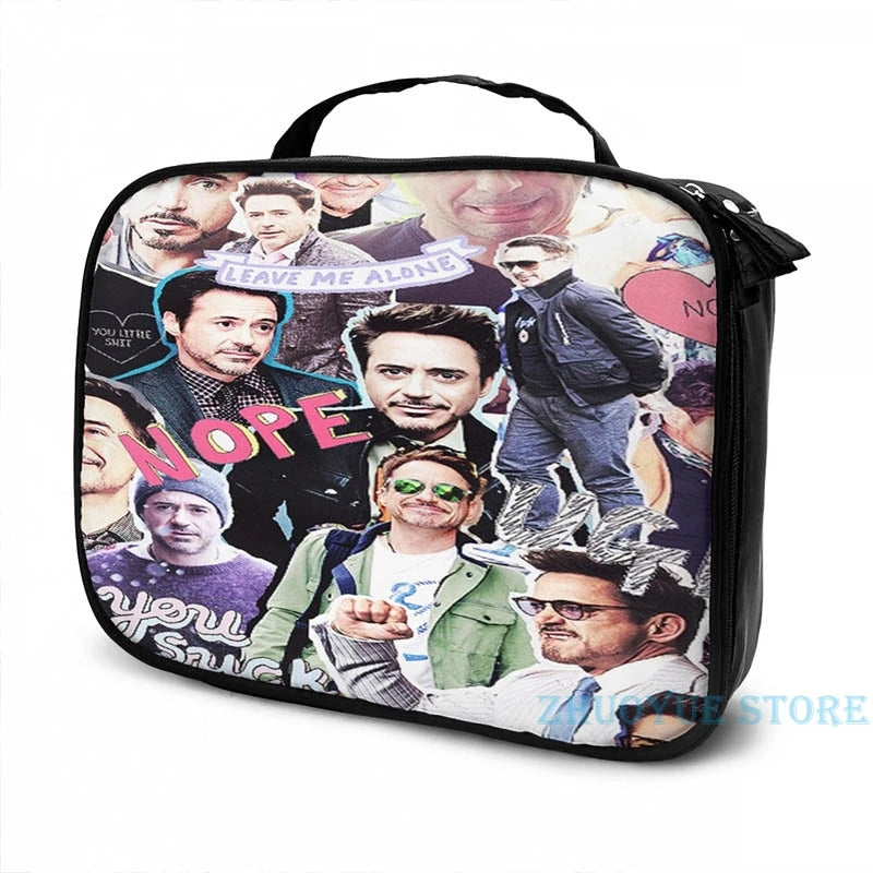 RDJ fangirl USB Backpack for School Travel Laptop Bag