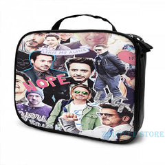 RDJ fangirl USB Backpack for School Travel Laptop Bag