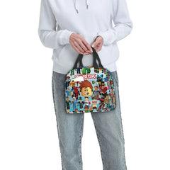 Roblox Characters Lunch Bag Thermal Cooler Kids School Child