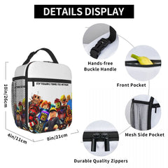 Robloxs Play Games Lunch Box Insulated Bag Leakproof Cooler for School Children