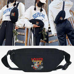 Canvas Chest Pack Large Capacity Shoulder Bag Waist Pack