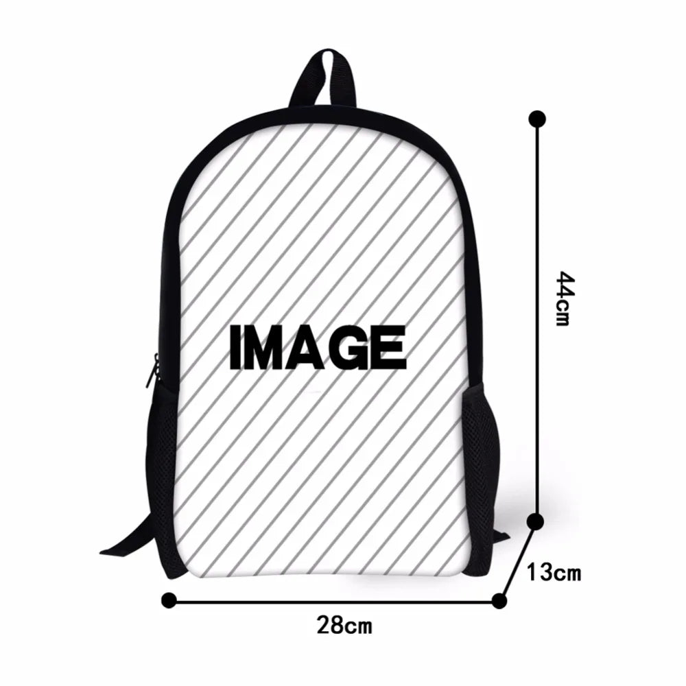 Rock Guitar Instruments Printed School Bags for Teens Boys Girls Backpack