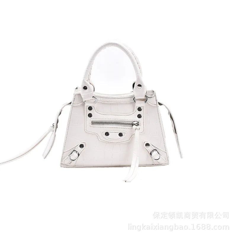 Rock Rivet Stone Pattern Shoulder Crossbody Bag for Women