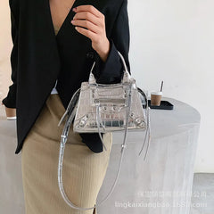 Rock Rivet Stone Pattern Shoulder Crossbody Bag for Women