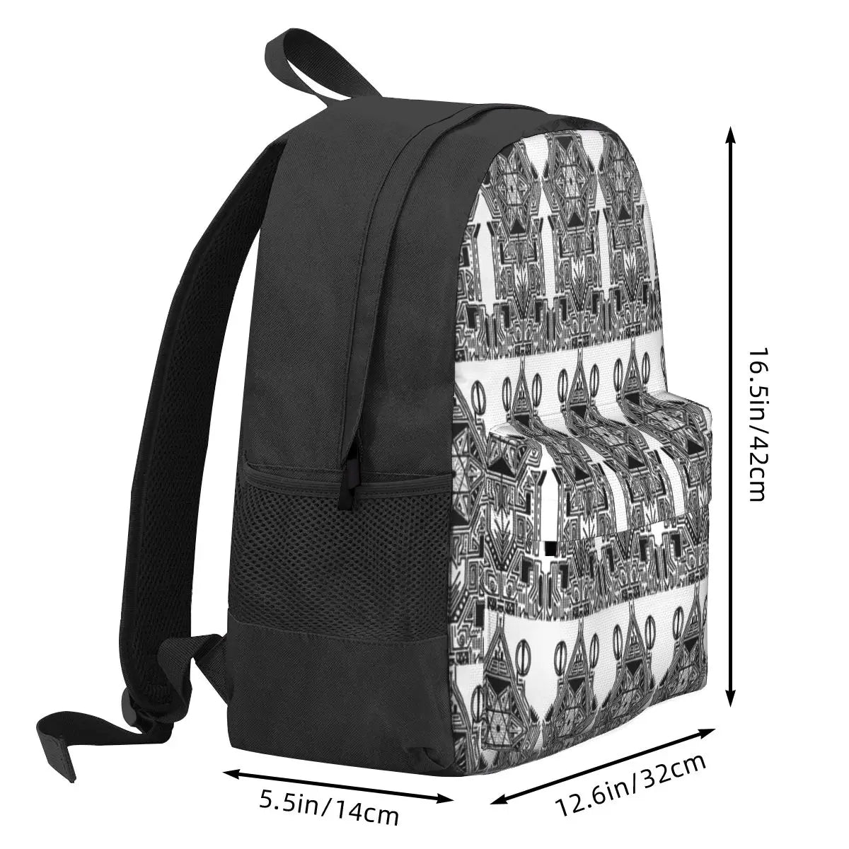Rocket Launch Backpack Men's Bag Women's Zipper Close Manga Backpack