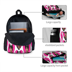 Rodrick Love Heart Backpacks Men's Women's Reusable Child Bag