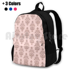 Rose Haunted Mansion Wallpaper Carving Hiking Backpack