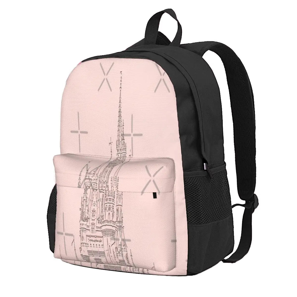 Rose Magic Castle Carving Backpacks Men's Backpacks Bags For Women Back Bag