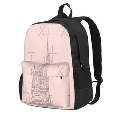 Rose Magic Castle Carving Backpacks Men's Backpacks Bags For Women Back Bag