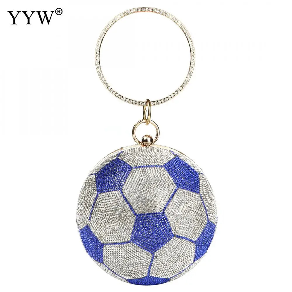 Round Basketball Shoulder Bags Totes Acrylic Messenger Handbag