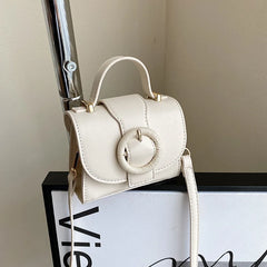 Round Buckle Crossbody Bags For Women Small Handbag Female Tote Bag