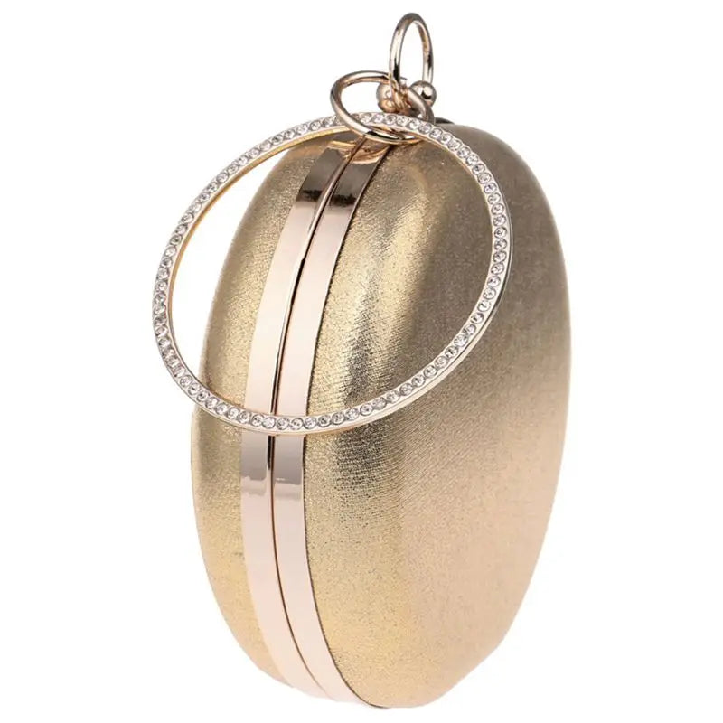 Round Women Evening Bags Diamonds Clutch Chain Shoulder Bags