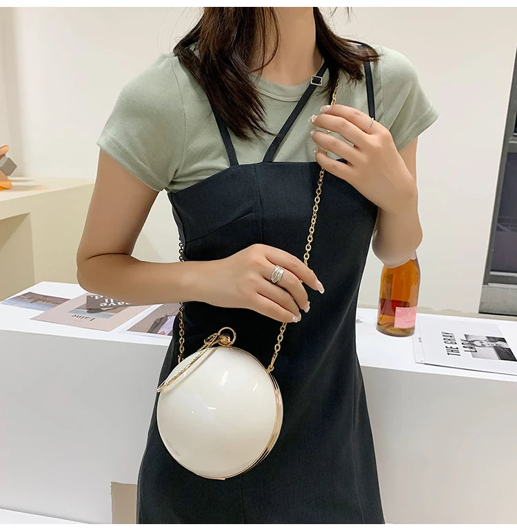 Small Totes Metal Handle PVC Women's Handbag
