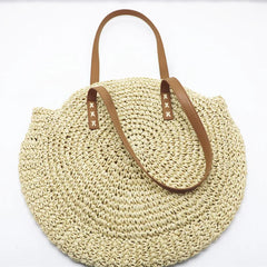 Round Straw Beach Bag Woven Bags For Women