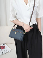 Women Small Leather Satchel Shoulder Bag