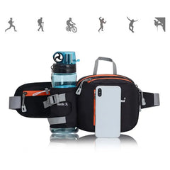Sports Running Belt with Water Bottle Holder Organizer