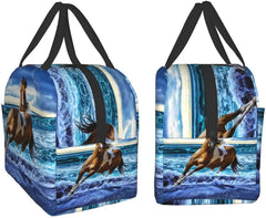 Running Horse Lunch Bag Tote Bag Insulated Lunch Container