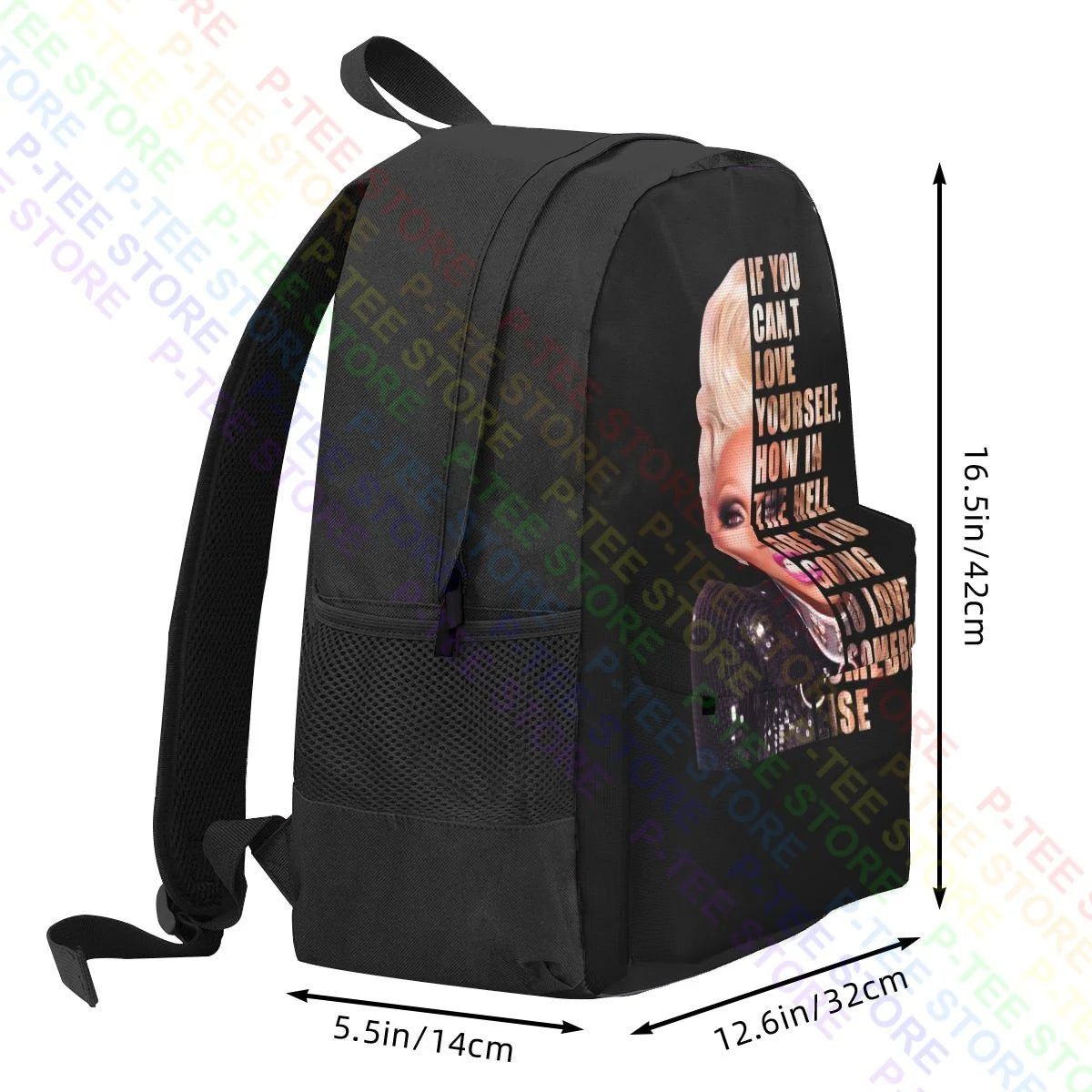 Rupaul Love Yourself Large Capacity Backpack