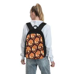S'Mores Pattern Brown Backpack Men Women Personalised Bag