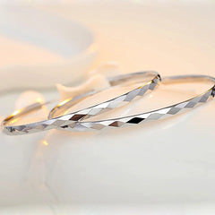 925 Silver Huggie Earrings Fine Jewelry Hoops Women Long Earrings