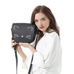 SCOFY Cat Prints Shoulder Bag for Women Girls Crossbody Bags