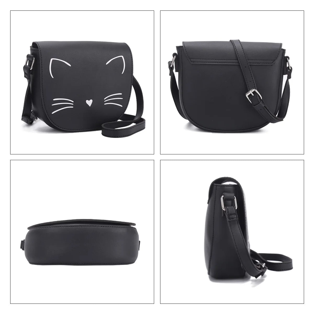 SCOFY Cat Prints Shoulder Bag for Women Girls Crossbody Bags