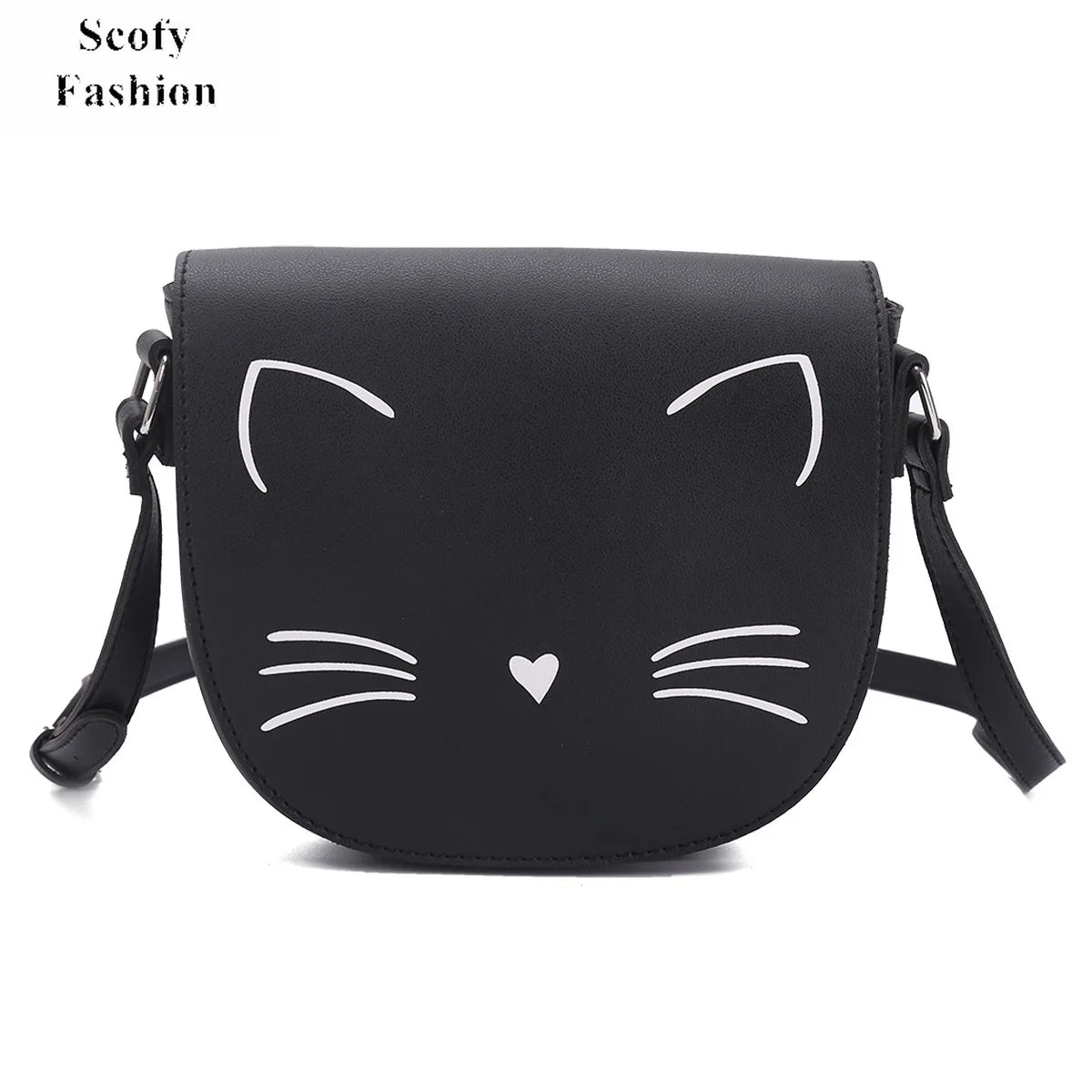 SCOFY Cat Prints Shoulder Bag for Women Girls Crossbody Bags