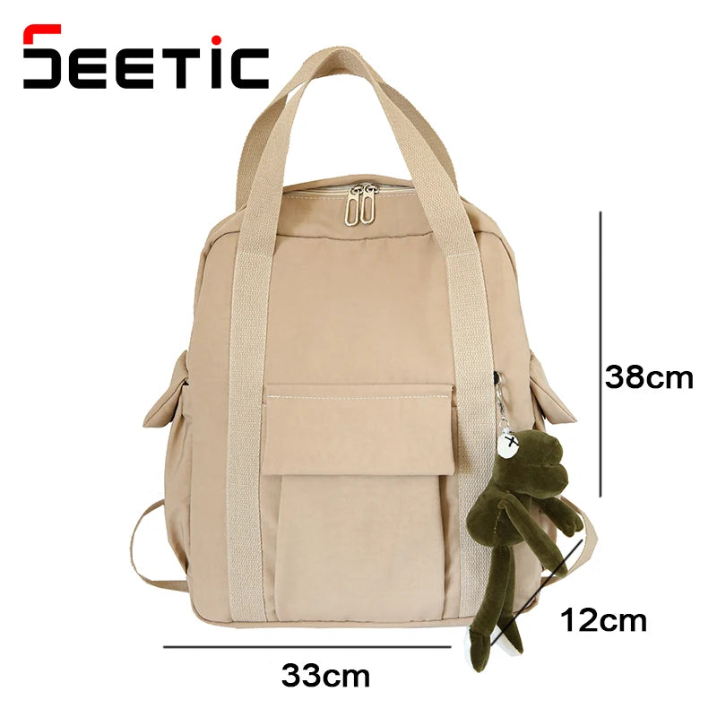Waterproof Nylon Women Backpack Female Backpack School Backpack For Girls