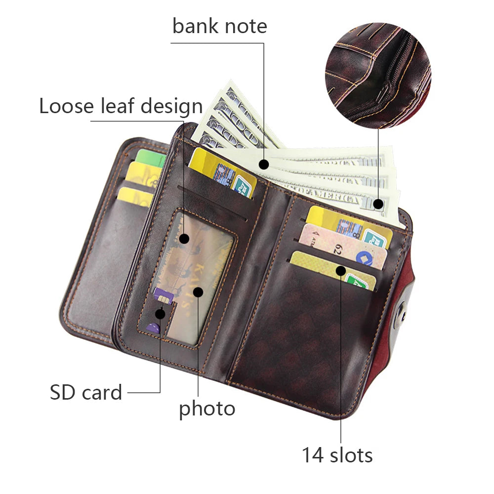 SHUJIN Men's Wallet Clutch Bag Billeteras Para Hombre Mens Wallet Man Purse