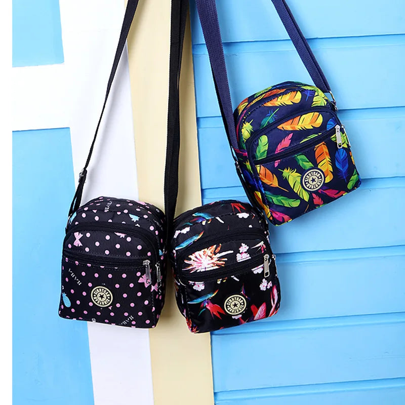 Nylon Cross Messenger Bag for Women