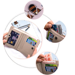 Leather Women Wallets Slim Female Korea Wallet Ladies Small Purses Money Bag