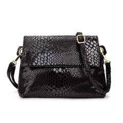 Pink Leather Messenger Bag for Women