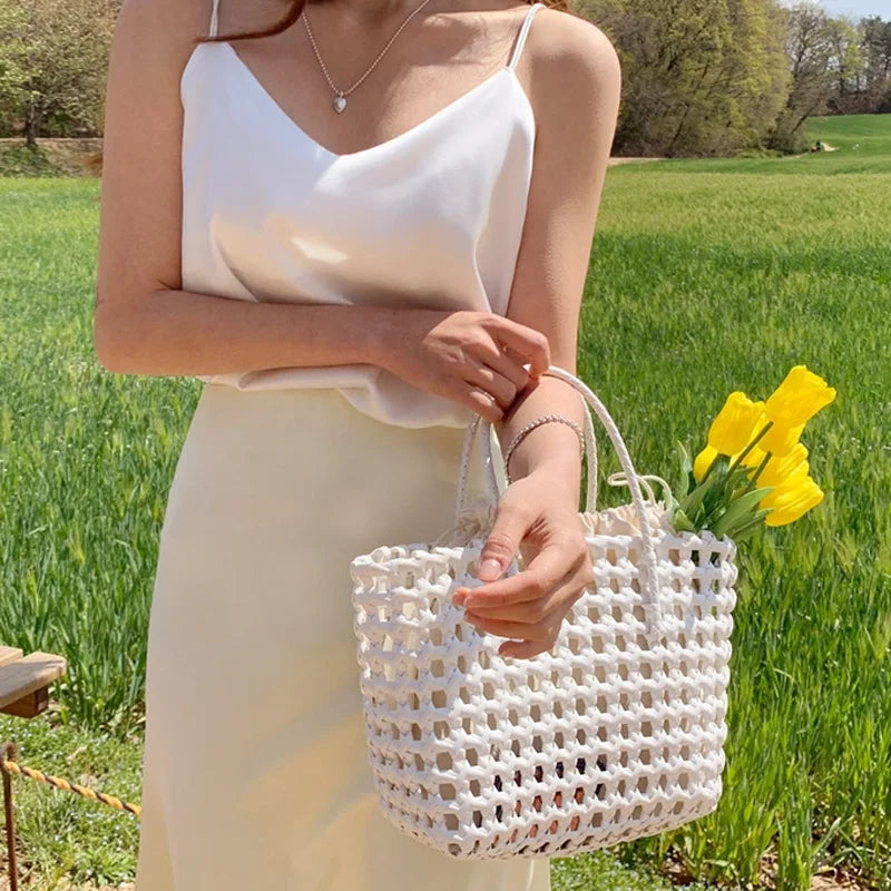 Hand-Woven Messenger Bag Single Shoulder Beach Bag