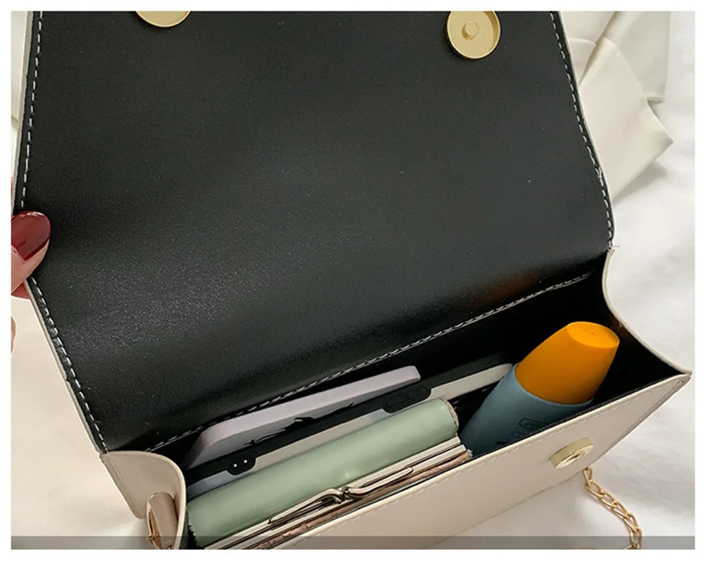 Small Flap Crossbody Bag Chain Strap Shoulder Bag