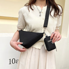 Women Triangle Chain Underarm Shoulder Bags High Solid Bags
