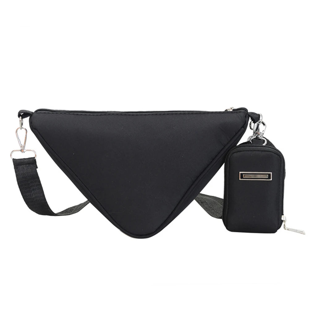 Women Triangle Chain Underarm Shoulder Bags High Solid Bags
