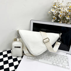 Women Triangle Chain Underarm Shoulder Bags High Solid Bags