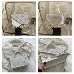 YK2 Diamond Patchwork Crossbody Bag for Women Small Flap Bag