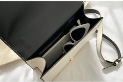 Weave Small PU Leather Cross Body Bag For Women