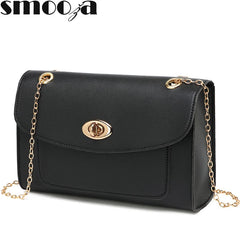 Small Flap Bag Women's Handbag PU Leather Chain Shoulder Bag